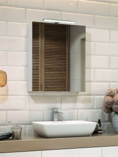 Зеркало-шкаф с подсветкой Vigo Plaza zsh.PLA.60.El 60 см белый